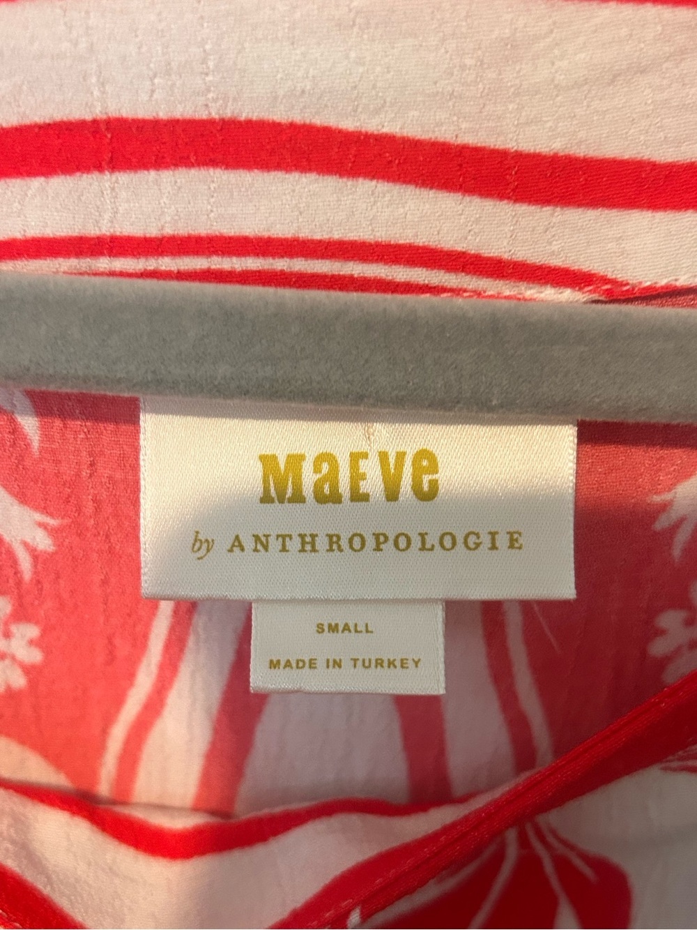 Maeve Anthropologie Romina Scarf-Printed Top Small - Picture 9 of 9